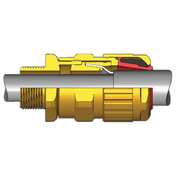 Hawke 151/RAC Omkeerbare armeringsklem, Messing met Metrische draad 151RAM20